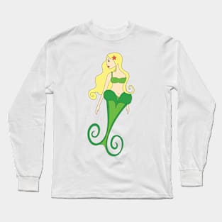 Mermaid Digital Art | Melanie Jensen Illustrations Long Sleeve T-Shirt